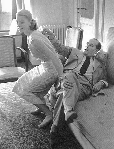 with husband Roberto Rossellini 1956