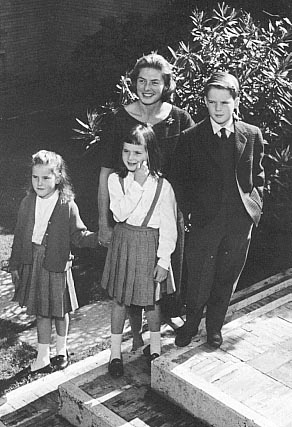 with her Rossellini children